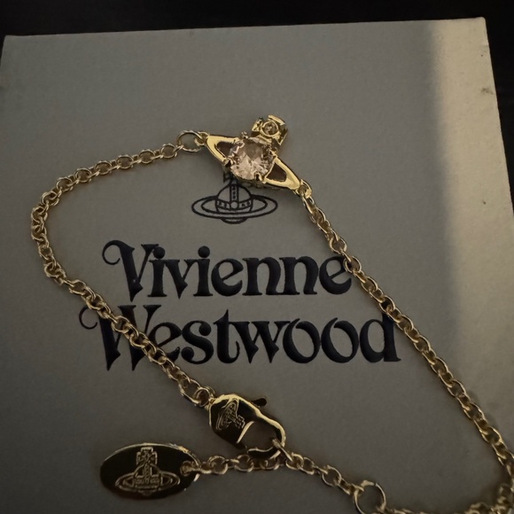 ❌SOLD———- Vivienne Westwood crystal bracelet in gold - Picture 1 of 3